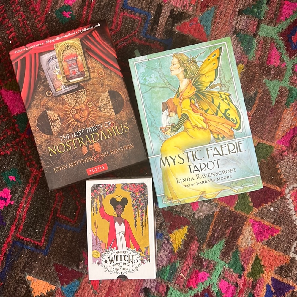 Lot of 3 tarot decks